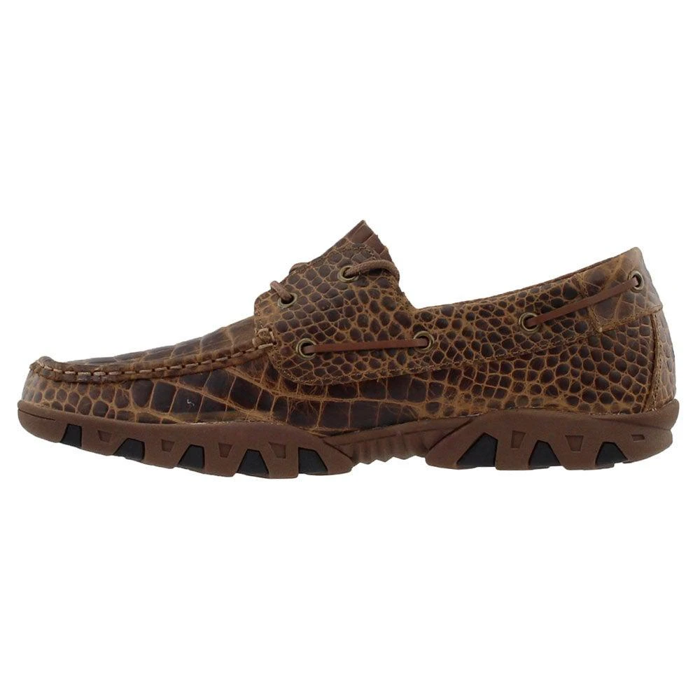 商品Ferrini Italia|Print Crocodile Belly Boat Shoes,价格¥697,第4张图片详细描述