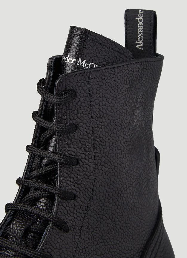 Worker Lace-Up Boots in Black 商品