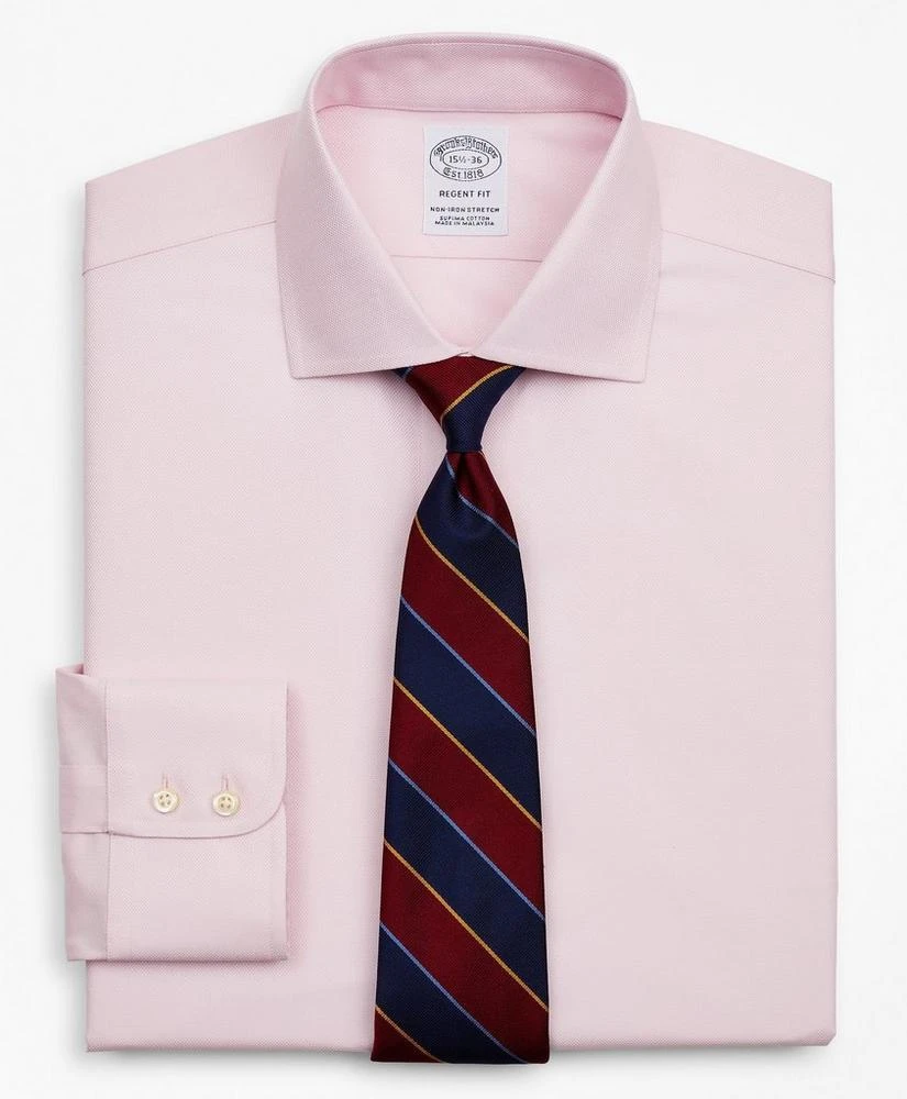 商品Brooks Brothers|Stretch Regent Regular-Fit Dress Shirt, Non-Iron Royal Oxford English Collar,价格¥584,第1张图片