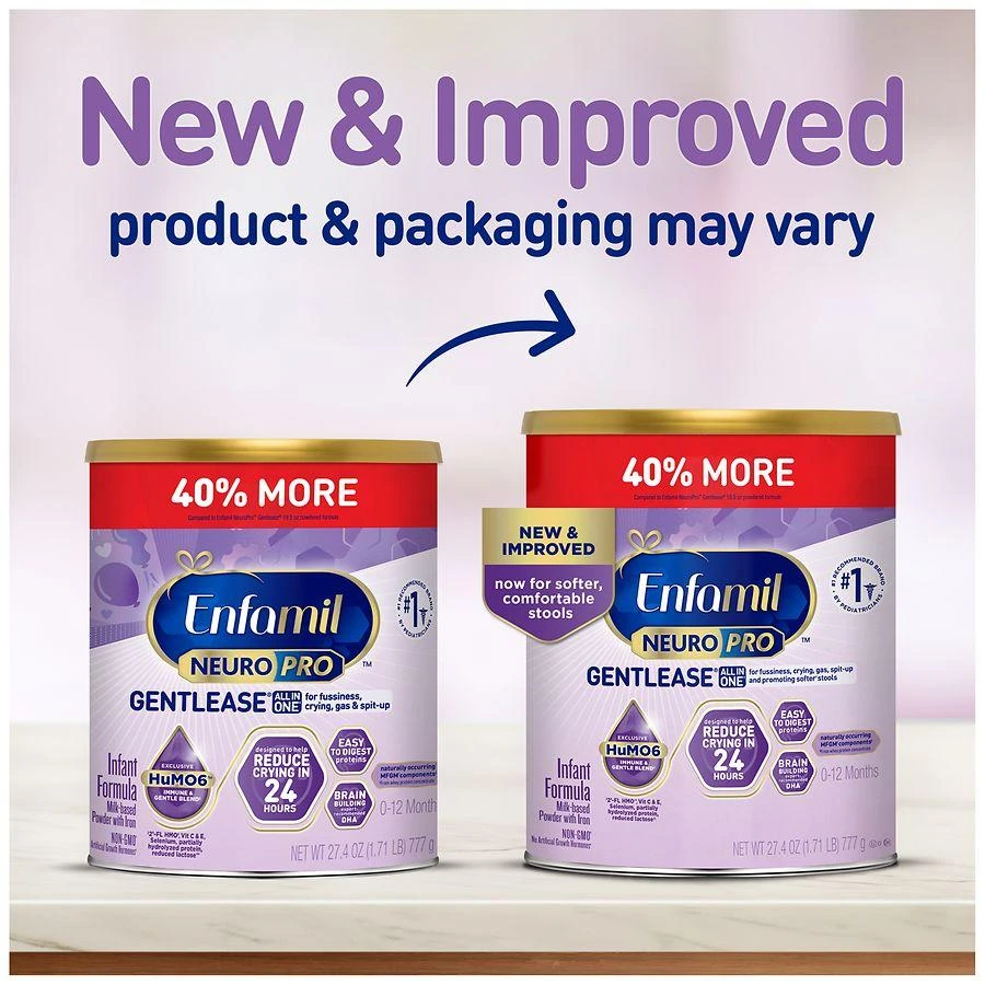 商品Enfamil|Neuropro Gentlease Baby Formula Powder Can,价格¥522,第3张图片详细描述
