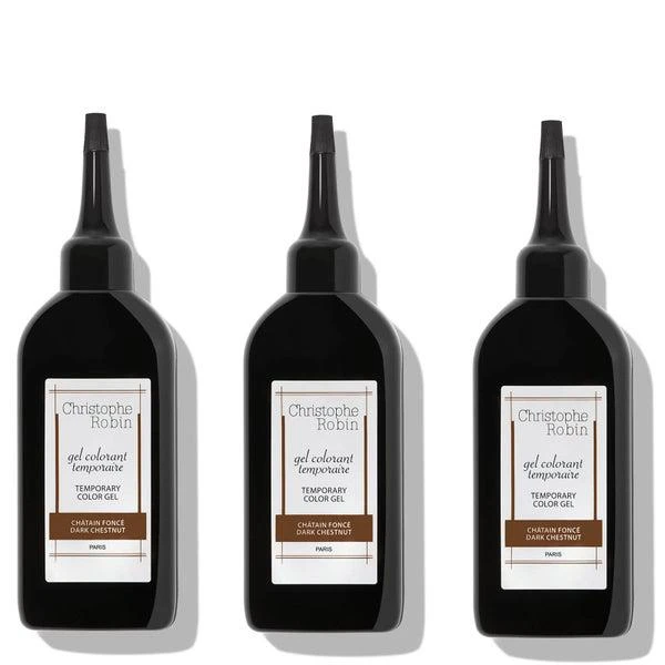商品Christophe Robin|Christophe Robin Temporary Colour Gel Trio Bundle - Dark Chestnut,价格¥430,第1张图片