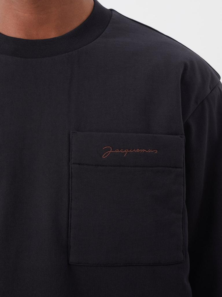 商品Jacquemus|Bricciola cotton-jersey long-sleeved T-shirt,价格¥2529,第6张图片详细描述