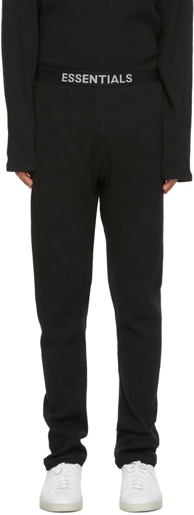 Fear of God ESSENTIALS Black Thermal Lounge Pants 1