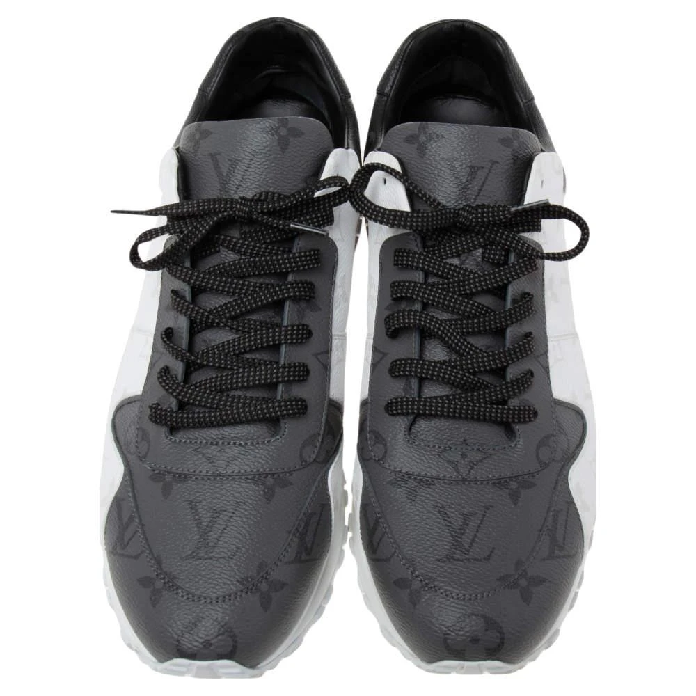 商品[二手商品] Louis Vuitton|Louis Vuitton Tricolor Monogram Canvas Run Away Sneakers Size 45,价格¥4643,第3张图片详细描述