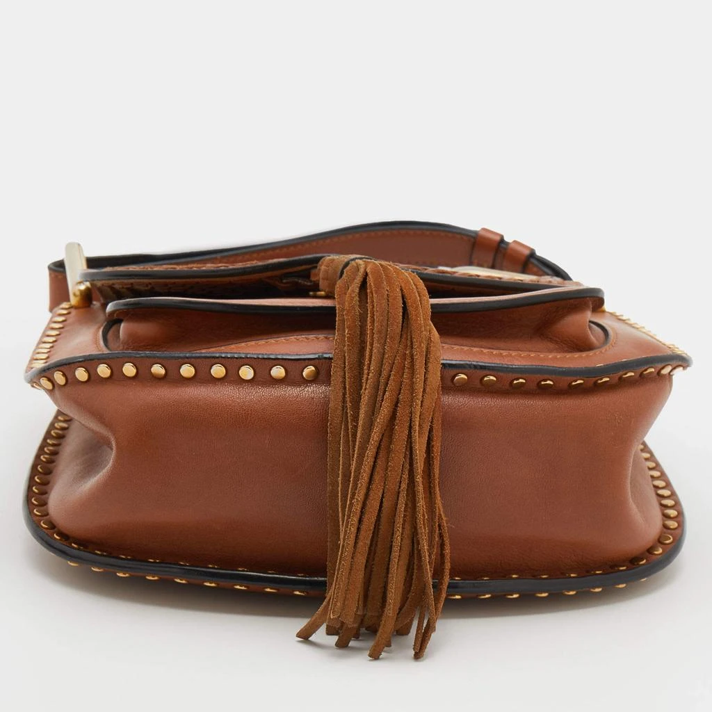 Chloe Brown Leather Small Braided Hudson Shoulder Bag 商品