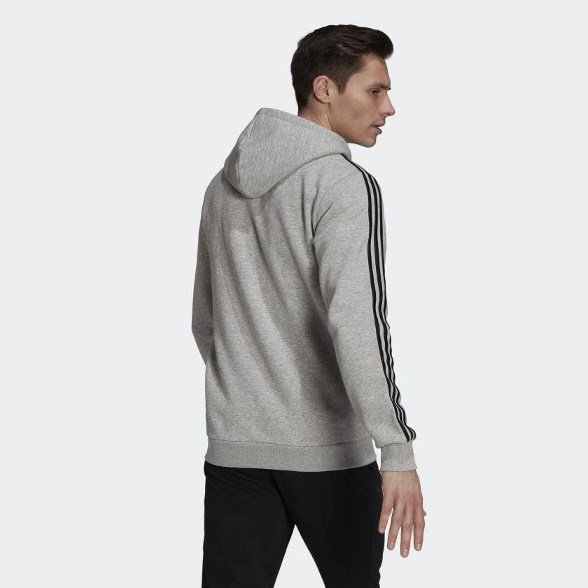 商品Adidas|Men's adidas Essentials Fleece 3-Stripes Full-Zip Hoodie,价格¥415,第3张图片详细描述