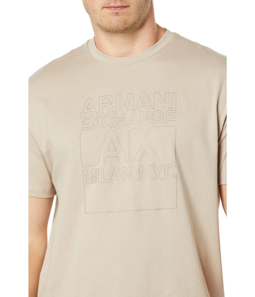商品Armani Exchange|Milano NYC Logo T-Shirt,价格¥554,第5张图片详细描述
