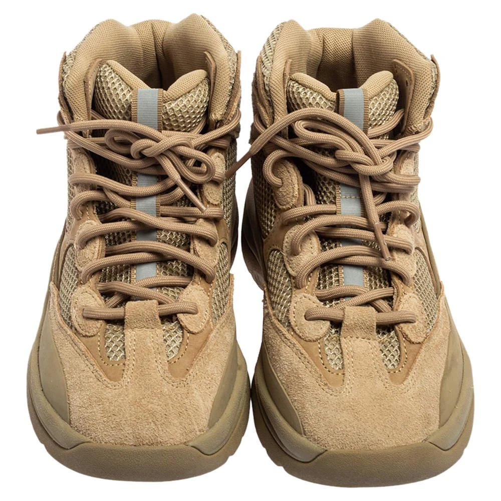 商品[二手商品] YEEZY|Yeezy x Addidas Brown Mesh and Suede Taupe Season 7 Desert Sneakers Size 40 ,价格¥2838,第3张图片详细描述
