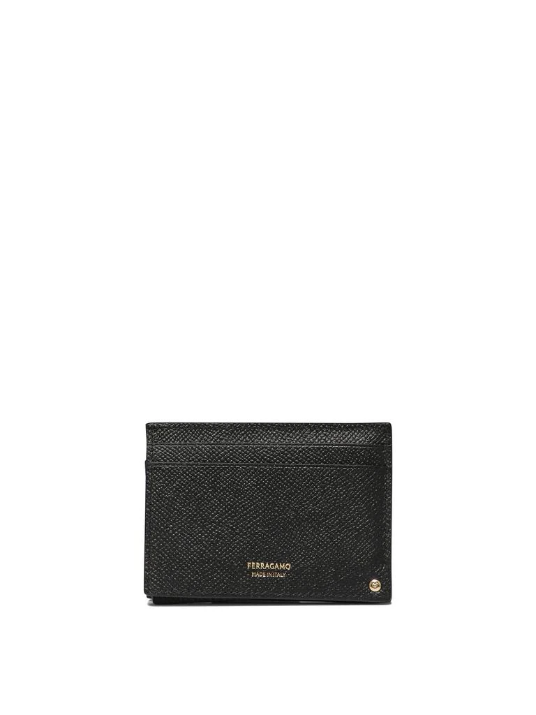 商品Salvatore Ferragamo|Gancini Wallets & Card Holders Black,价格¥1521,第3张图片详细描述