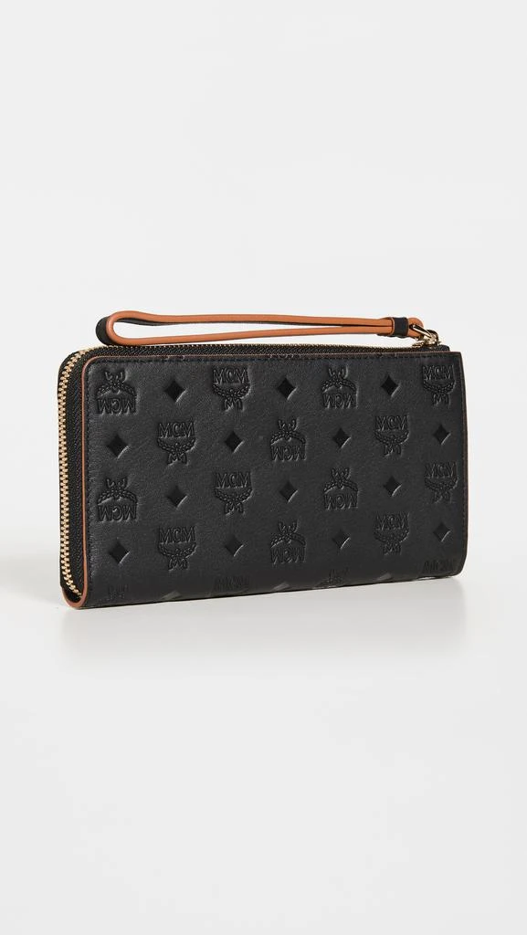 商品MCM|MCM Klara 交织字母皮拉链钱包,价格¥1980,第3张图片详细描述