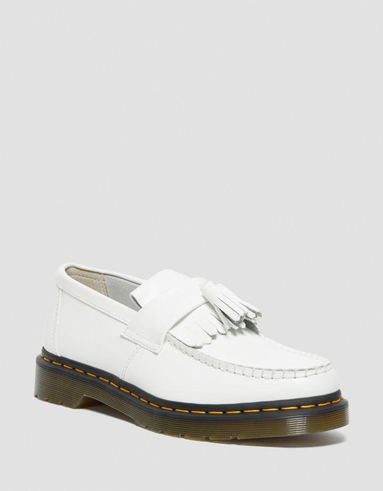 Dr Martens Adrian tassle loafer in white商品第1张图片规格展示