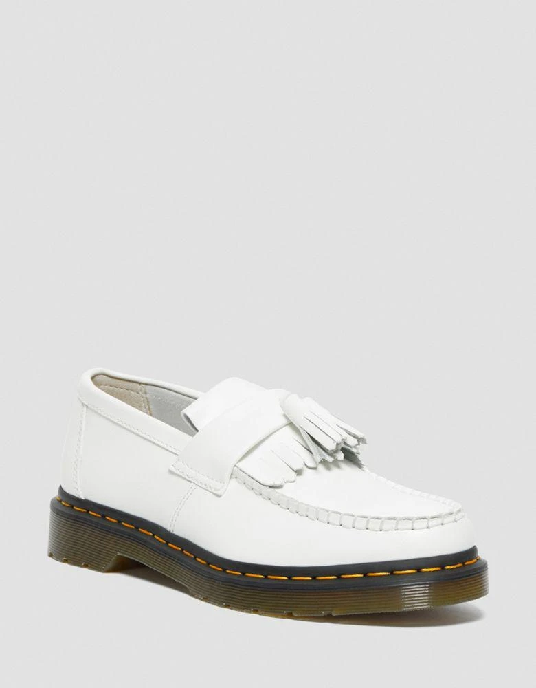 商品Dr. Martens|Dr Martens Adrian tassle loafer in white,价格¥853,第1张图片