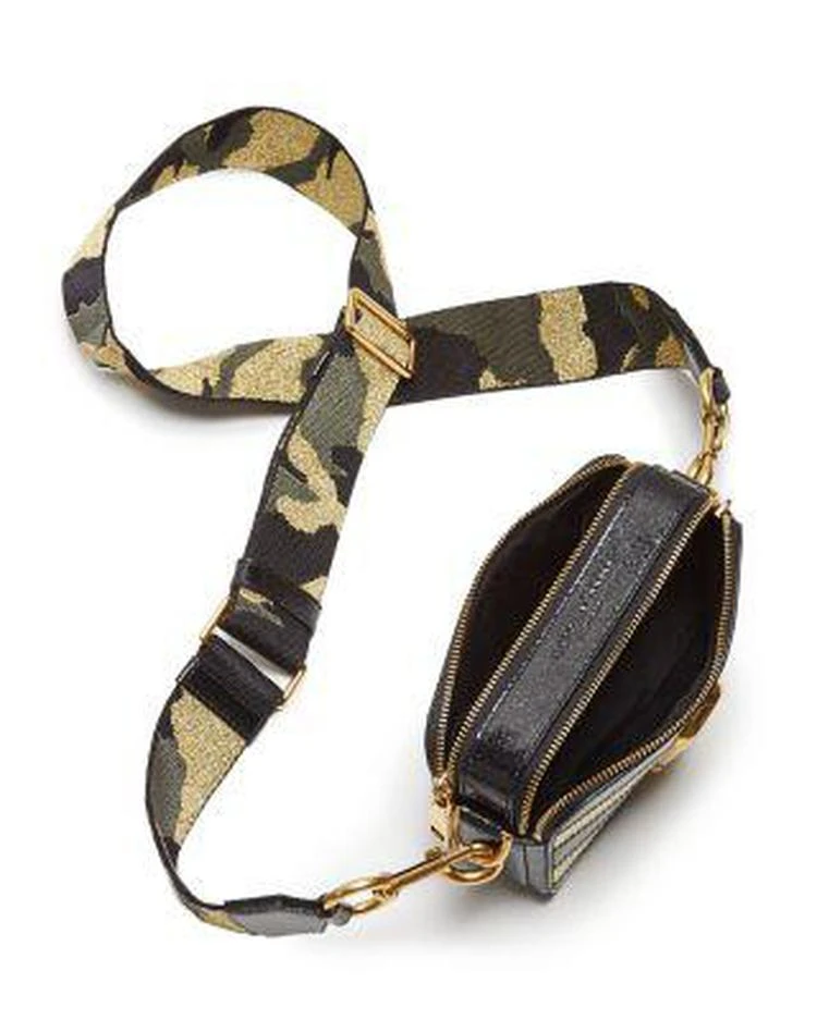 商品Marc Jacobs|Snapshot 条纹亮片真皮相机包,价格¥2924,第3张图片详细描述