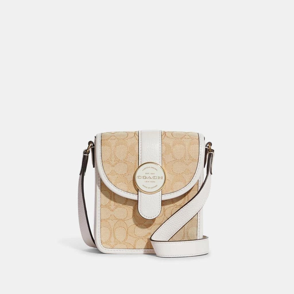 Coach Outlet Coach Outlet North/South Lonnie Crossbody In Signature Jacquard 9