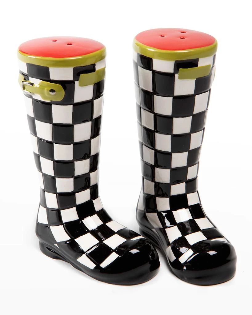 商品MacKenzie-Childs|Courtly Check Wellies Salt & Pepper Shakers Set,价格¥186,第1张图片