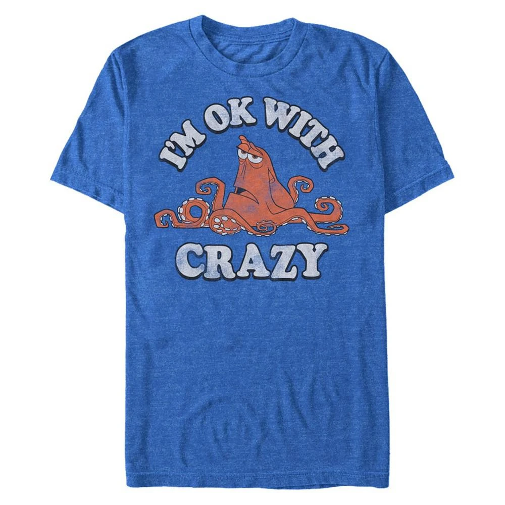 商品Disney|Disney Men's Finding Dory Hank Ok with Crazy, Short Sleeve T-Shirt,价格¥185,第1张图片