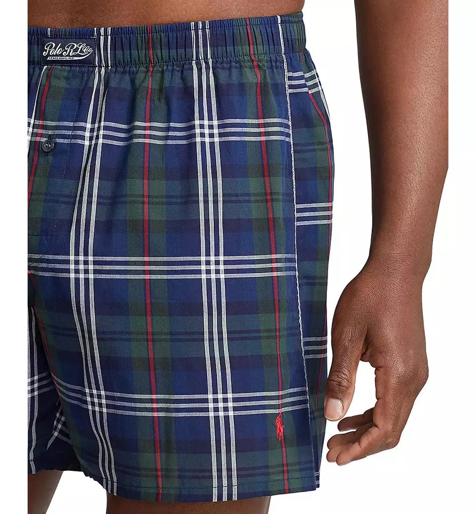 商品Ralph Lauren|Men's Plaid Single-Button Fly Boxers,价格¥208,第3张图片详细描述