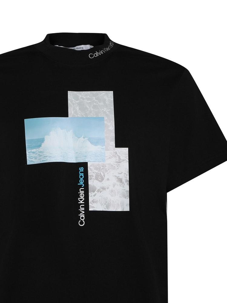 商品Calvin Klein|Calvin Klein T-shirt With Ck Print,价格¥539,第4张图片详细描述