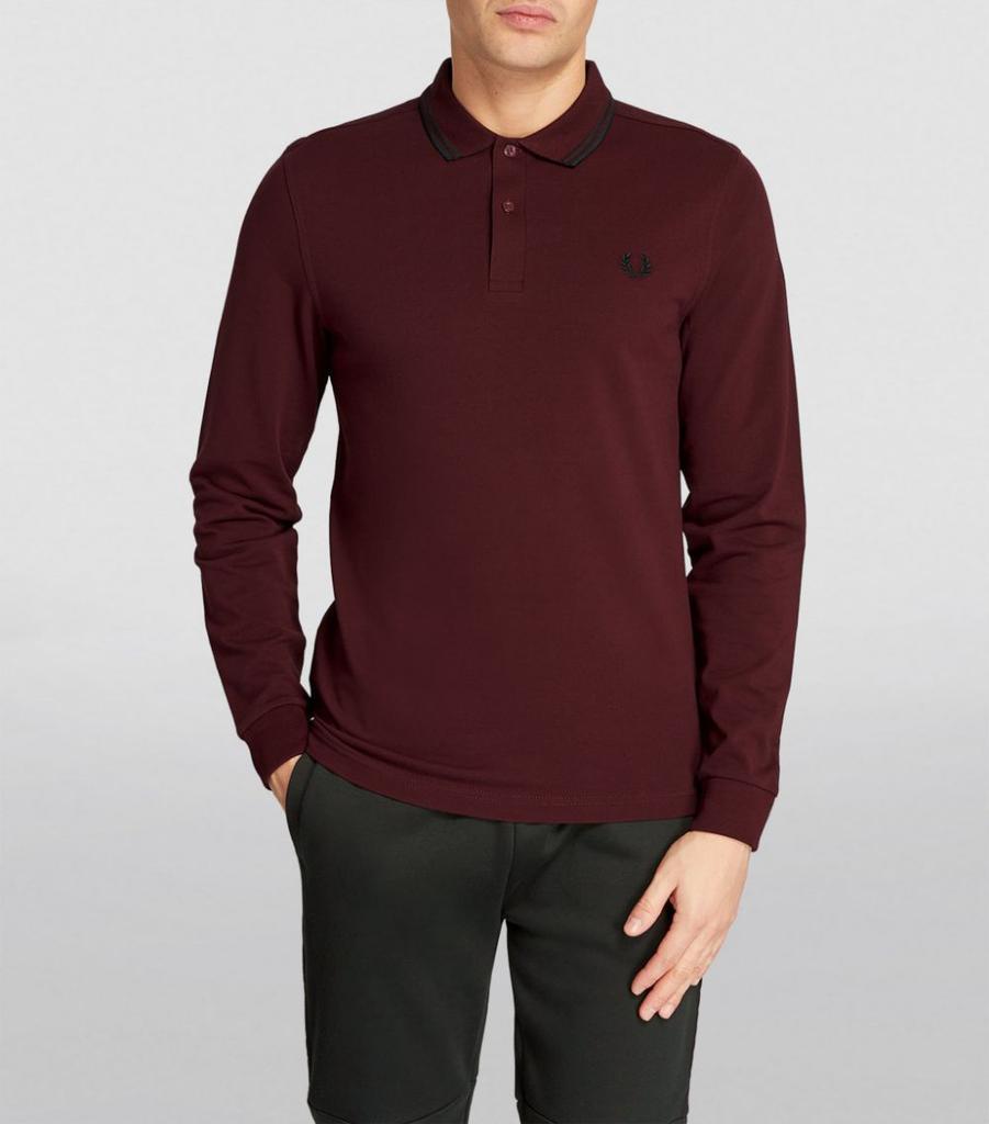 商品Fred Perry|Long-Sleeved Twin Tipped Polo Shirt,价格¥716,第5张图片详细描述