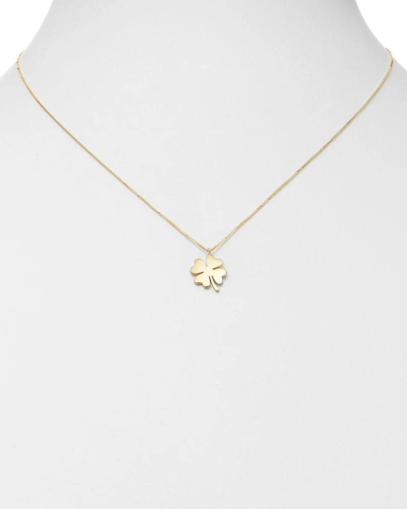 Clover Pendant Necklace in 14K Yellow Gold, 18" - Exclusive 商品