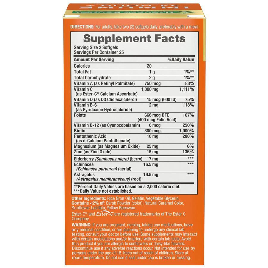 商品Nature's Bounty|Immune 24 Hour+ Softgels,价格¥113,第4张图片详细描述