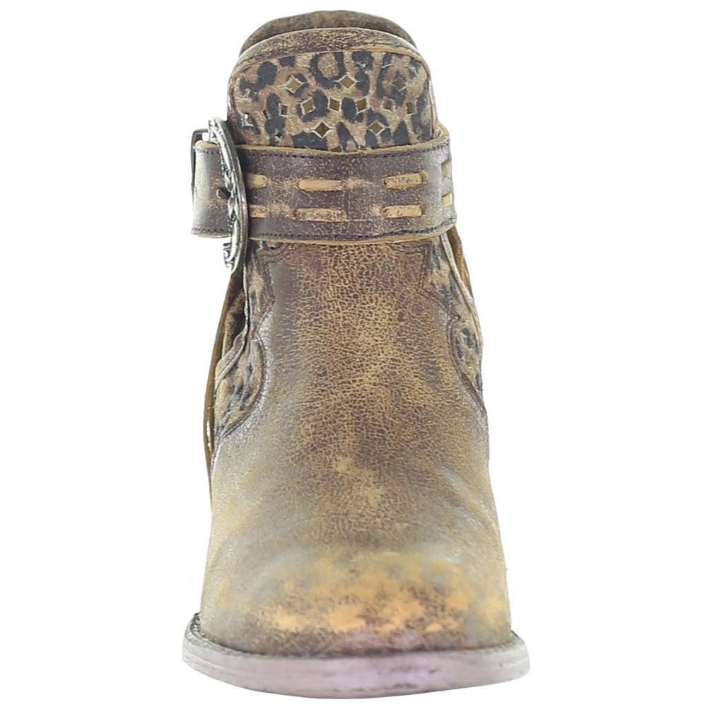 商品Corral Boots|Leopard Round Toe Cowboy Booties,价格¥839,第5张图片详细描述