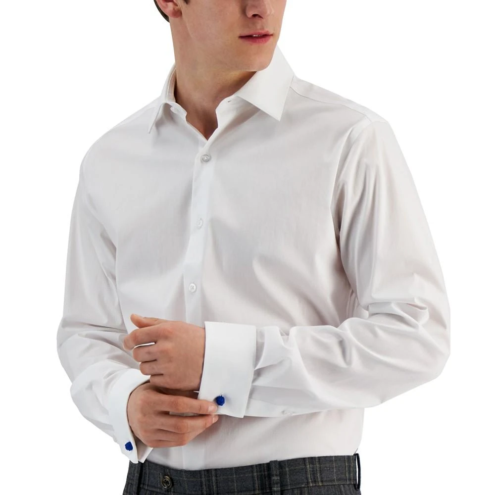 商品Alfani|Men's Slim Fit Stain Resistant French Cuff Dress Shirt, Created for Macy's,价格¥191,第3张图片详细描述