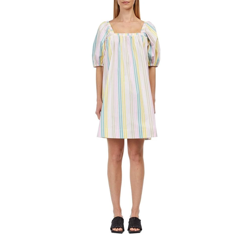 商品Ganni|Stripe Cotton Mini Dress,价格¥404,第2张图片详细描述