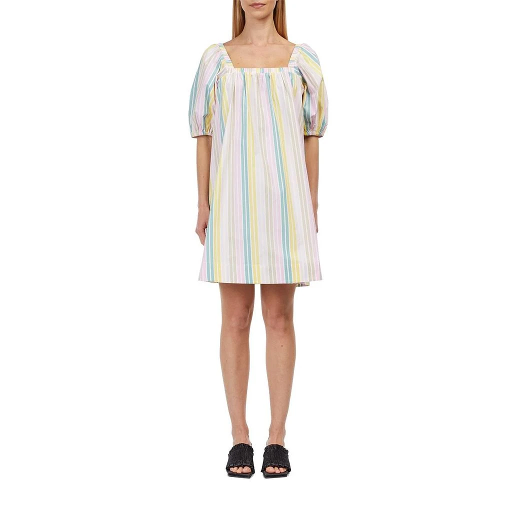 商品Ganni|Stripe Cotton Mini Dress,价格¥1938,第2张图片详细描述