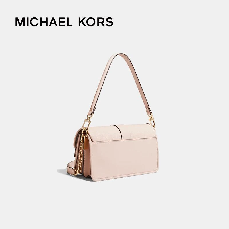 商品[国内直发] Michael Kors|MK 女包 迈克·科尔斯 MICHAEL KORS 专柜款GREENWICH系列 柔粉色中号单肩包 30H1GGRL2U SOFT PINK,价格¥1919,第5张图片详细描述