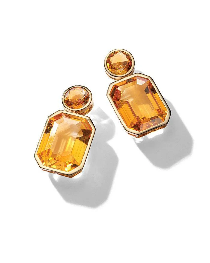 商品Piranesi|18K Yellow Gold Pietra Citrine Drop Earrings,价格¥43502,第3张图片详细描述