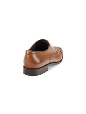 商品Massimo Matteo|Cap Toe Leather Derby Shoes,价格¥636,第3张图片详细描述