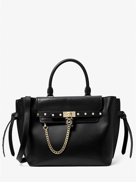 商品Michael Kors|Hamilton Large Studded Leather Belted Satchel,价格¥1976,第1张图片