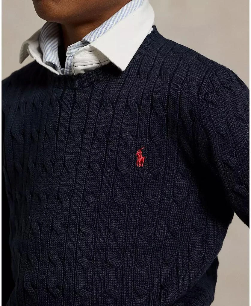 商品Ralph Lauren|拉夫劳伦 男大童款绞花针织毛衣,价格¥485,第2张图片详细描述