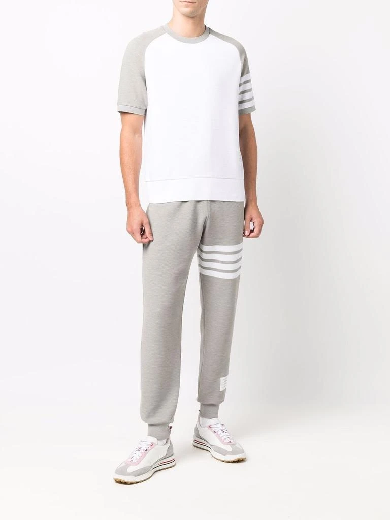 商品Thom Browne|THOM BROWNE MEN OTTOMAN RIB 4 BAR STRIPE TRACK PANTS,价格¥8326,第3张图片详细描述