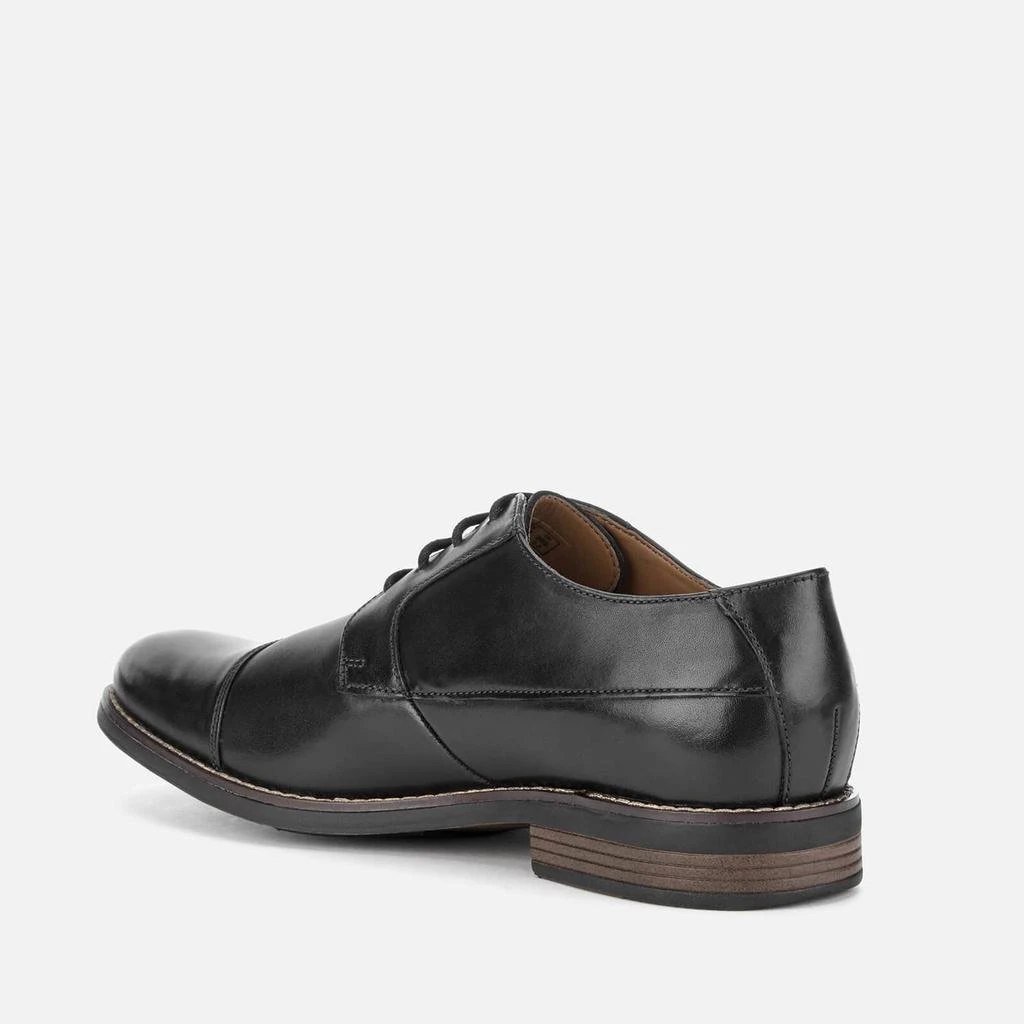 商品Clarks|Clarks Men's Becken Cap Leather Derby Shoes - Black,价格¥369,第2张图片详细描述