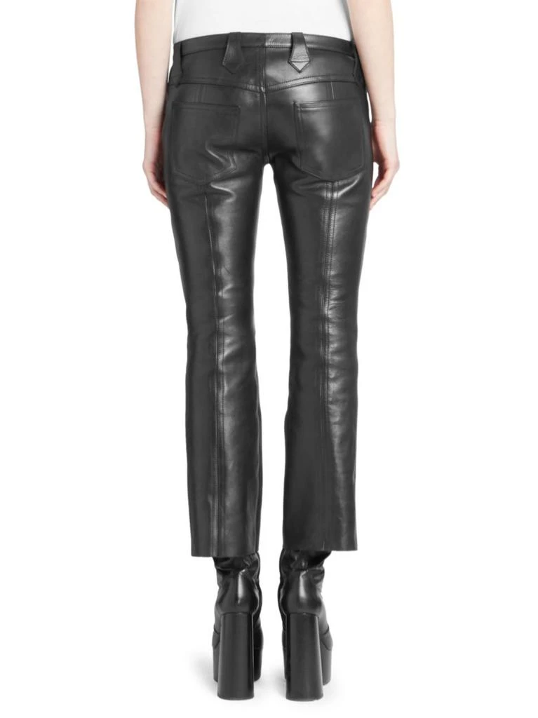 商品Yves Saint Laurent|Saint Laurent - Cropped Kickflare Leather Pants,价格¥6970,第2张图片详细描述