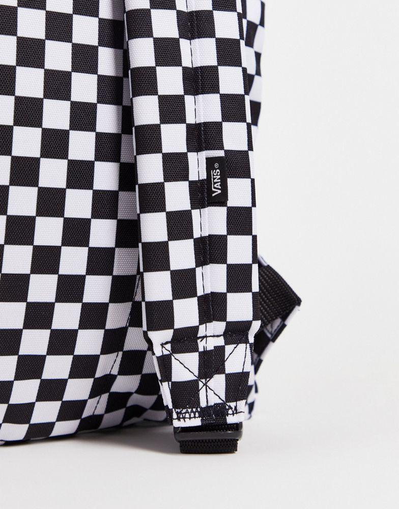 Vans Old Skool Check backpack in black/white商品第4张图片规格展示