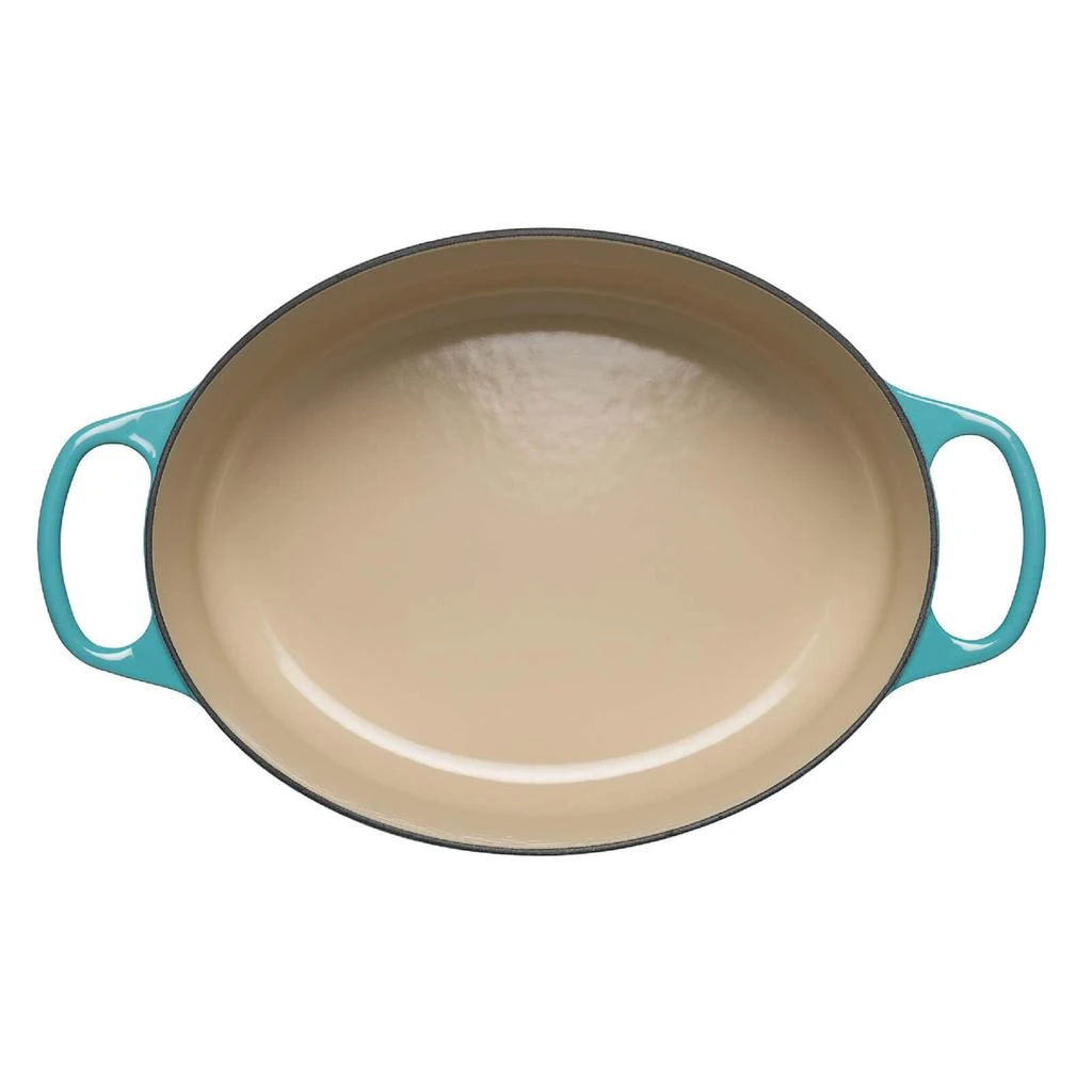 商品Le Creuset|Signature Cast Iron Oval Casserole - 27cm - Bamboo Green,价格¥2284,第3张图片详细描述