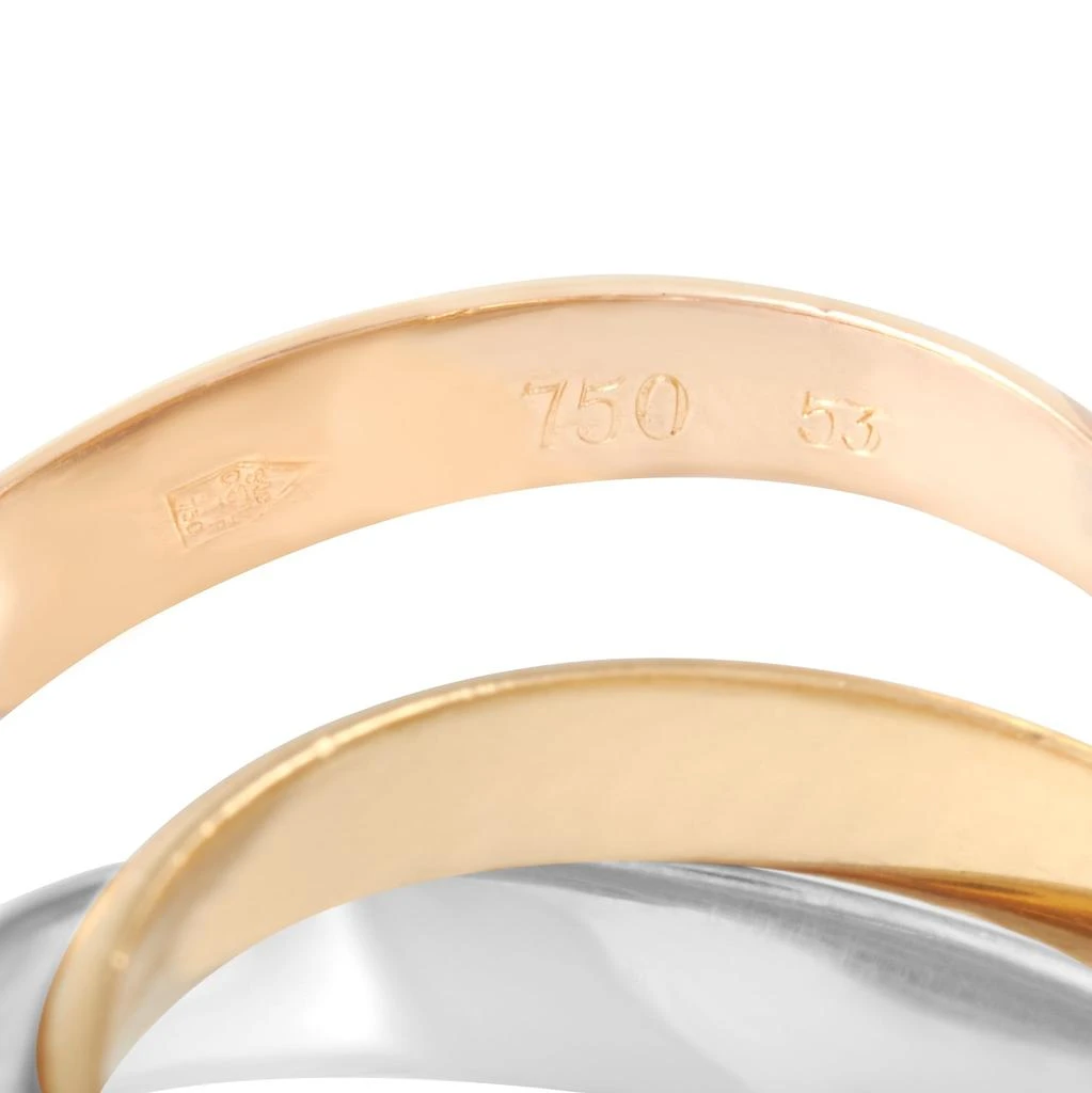 商品[二手商品] Cartier|Cartier Trinity 18K Yellow, Rose and White Gold Ring,价格¥7179,第4张图片详细描述