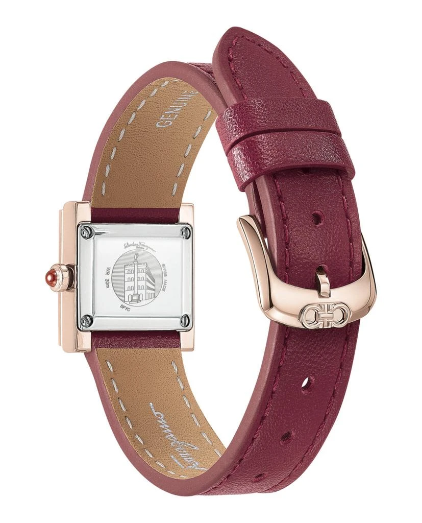 商品Salvatore Ferragamo|Ferragamo Square Leather Watch,价格¥2994,第3张图片详细描述