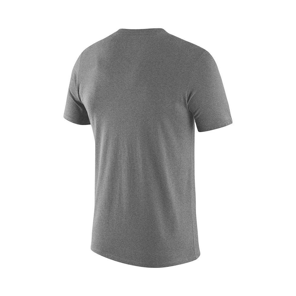 商品NIKE|Men's Heathered Gray North Carolina Tar Heels School Logo Legend Performance T-shirt,价格¥179,第4张图片详细描述