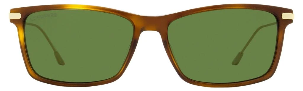 商品Longines|Longines Men's Rectangular Sunglasses LG0023 52N Havana/Gold 58mm,价格¥1099,第2张图片详细描述