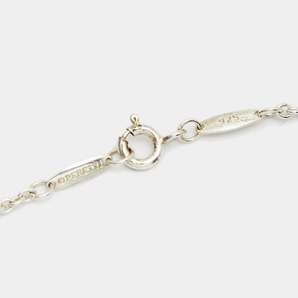 商品[二手商品] Tiffany & Co.|Tiffany & Co. Elsa Peretti Sterling Silver Open Heart Lariat Pearl Necklace,价格¥2865,第4张图片详细描述