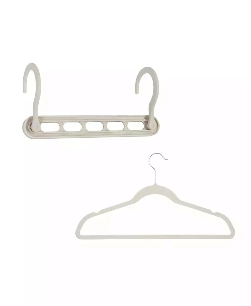 商品Honey Can Do|Collapsible Hangers and Velvet Non-Slip Hangers, 55 Piece,价格¥584,第1张图片
