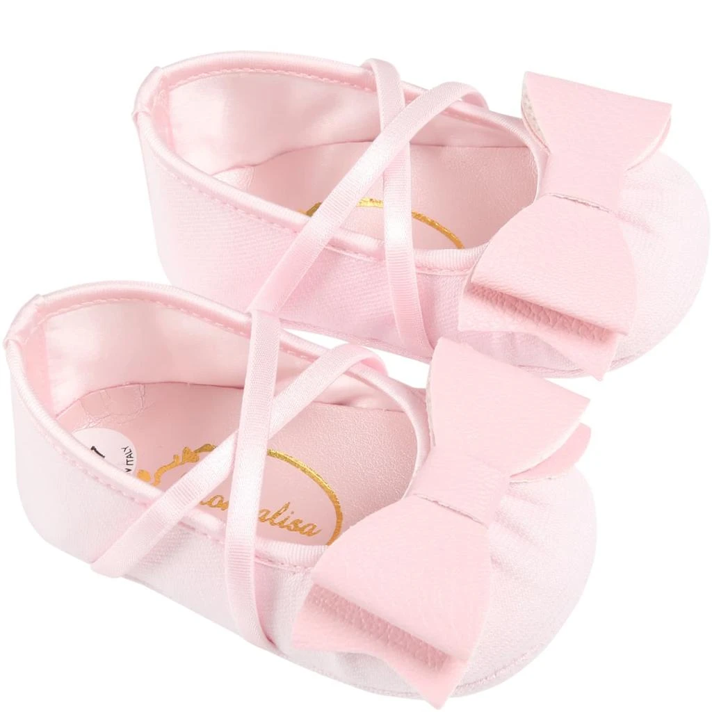 商品MONNALISA|Monnalisa Pink Set For Baby Girl With Bow,价格¥1221,第4张图片详细描述