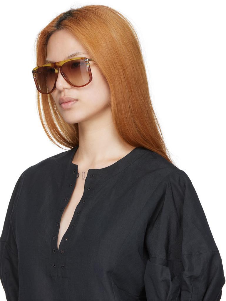 商品Chloé|Tortoiseshell Retro West Sunglasses,价格¥2942,第6张图片详细描述