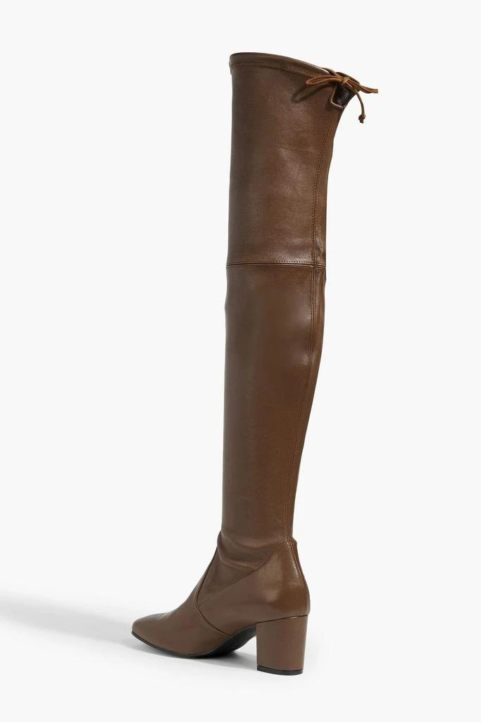 商品Stuart Weitzman|Genna 60 City glossed-leather thigh boots,价格¥2345,第3张图片详细描述