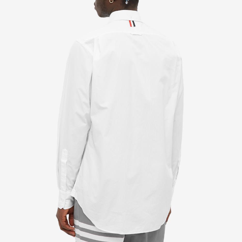 商品Thom Browne|Thom Browne Grosgrain Placket Solid Poplin Shirt,价格¥3057,第7张图片详细描述
