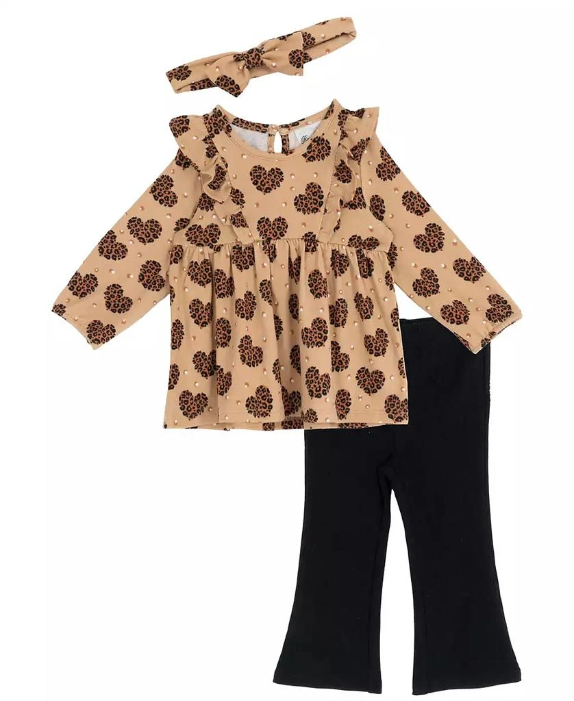 商品Rare Editions|Baby Girls 3-Piece Blouse, Leggings and Headband Set,价格¥136,第2张图片详细描述